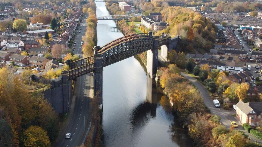 Air Conditioning Stockport | Latchford Viaduct. The North Western Railway Line Stockport to Warrington