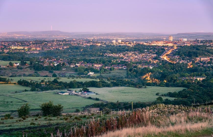 Air Con Oldham | Skyline of Oldham town in Greater Manchester England.